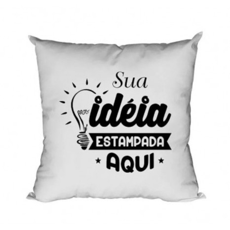 Almofada 20 x 20cm Personalizada com Logo