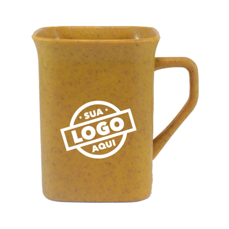 Caneca Quadrada Eco Colors 250ml Personalizada com Logo