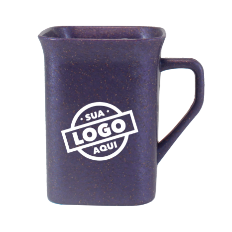 Caneca Quadrada Eco Colors 250ml Personalizada com Logo