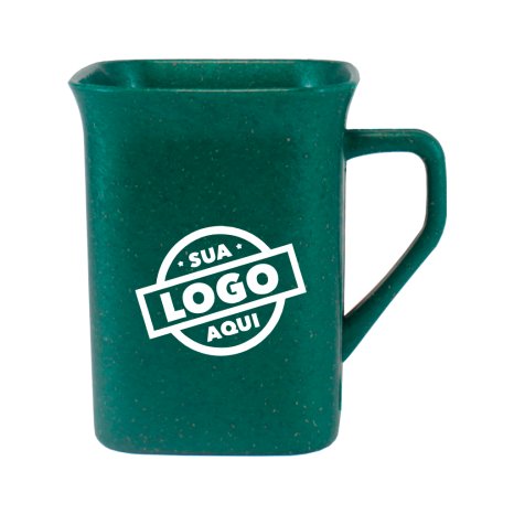 Caneca Quadrada Eco Colors 250ml Personalizada com Logo