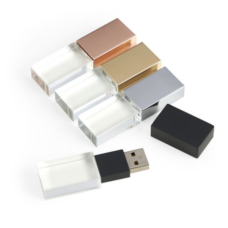 Pen Drive Personalizado de Vidro para Empresas