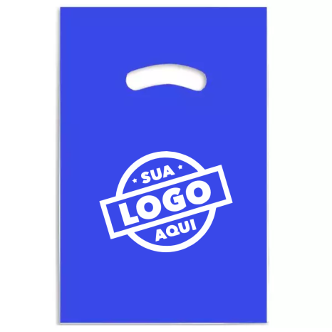 Sacola de Plástico Personalizada para Empresas com Alça Vazada