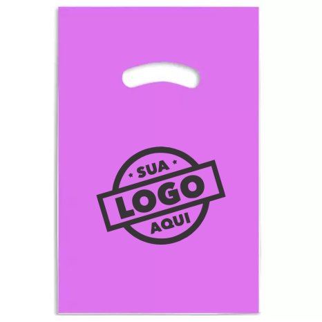 Sacola de Plástico Personalizada para Empresas com Alça Vazada