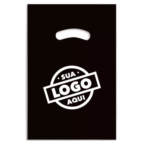 Sacola de Plástico Personalizada para Empresas com Alça Vazada