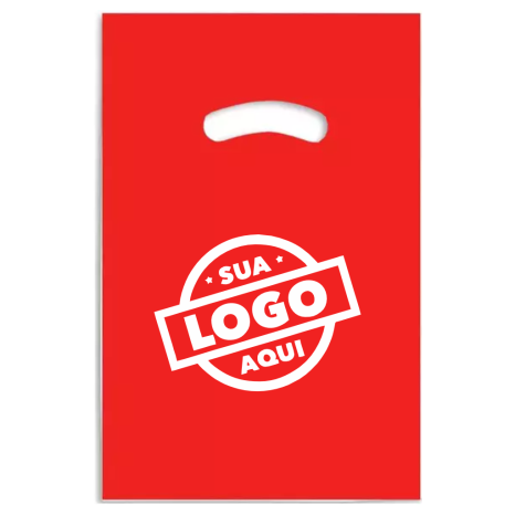 Sacola de Plástico Personalizada para Empresas com Alça Vazada