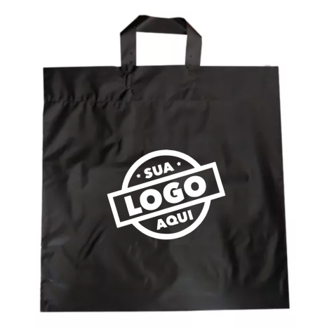 Sacola de Plástico Personalizada com Alça Fita