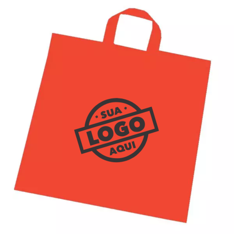 Sacola de Plástico Personalizada com Alça Fita