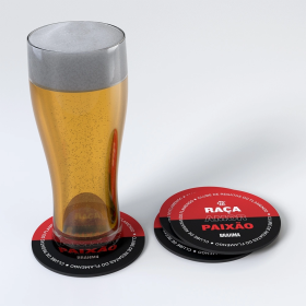 Bolacha de Chopp Porta Copos Personalizada com Logo