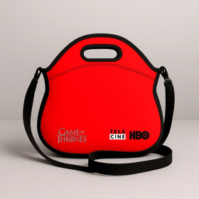 Lancheira Gourmet em Neoprene Personalizada para Empresa