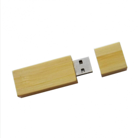 Pen Drive Ecológico de Madeira Quadradinho Personalizado para Empresas
