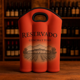 Porta Vinho Triplo Personalizado com Logo