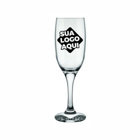 Taça de Champagne 210ml Personalizada para Empresas