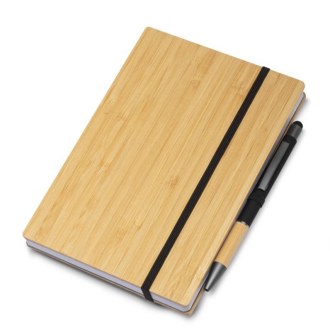 Caderno B6 Capa em Bambu Corporativo