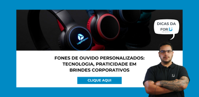Fones de ouvido personalizados: tecnologia e praticidade em brindes corporativos