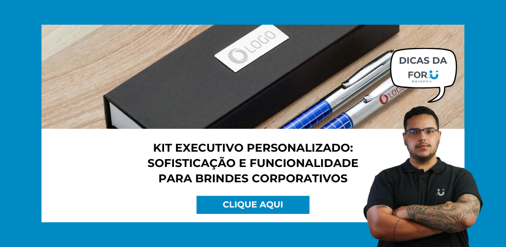 Kit executivo personalizado: sofisticação e funcionalidade para brindes corporativos