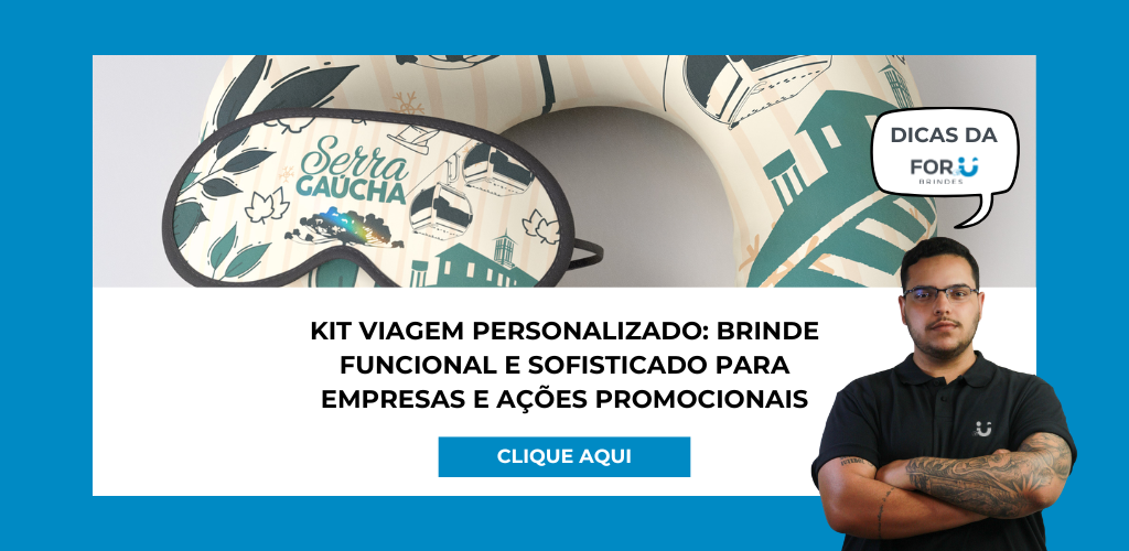 Kit viagem personalizado: brinde funcional e sofisticado para empresas e ações promocionais
