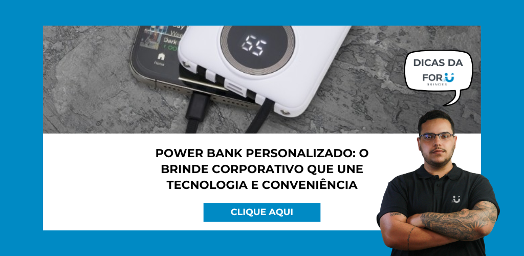 Power bank personalizado: o brinde corporativo que une tecnologia e conveniência