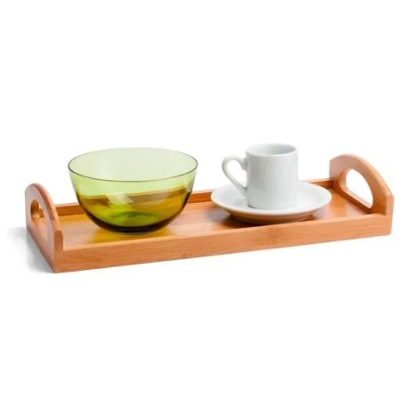 Bandeja para Servir em Bambu Gênova 32cm X 14cm Personalizado
