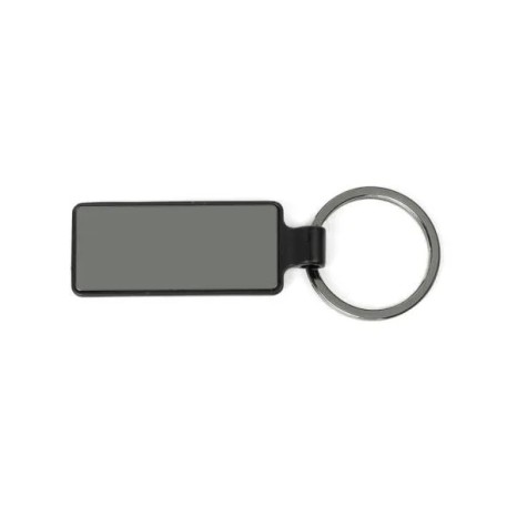 Chaveiro em Metal Cinza/Preto Personalizado
