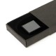 Chaveiro em Metal/Pu Cinza/Preto Personalizado
