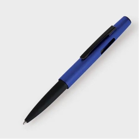 Caneta Esferográfica em Abs com Tampa Ponta Touch Azul Personalizada
