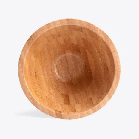 Cumbuca em Bambu com Colher de 18cm 400Ml Personalizado
