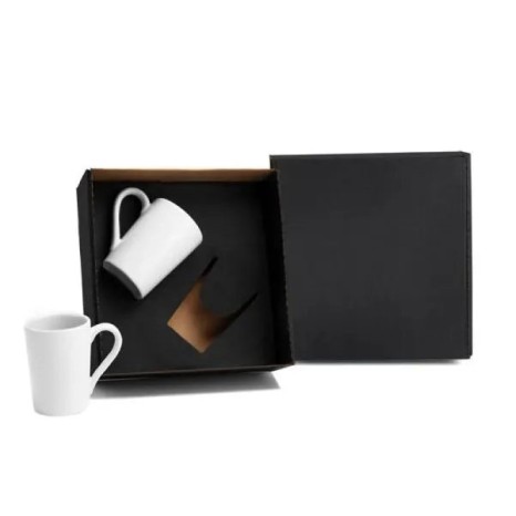 Kit Canecas em Cerâmica Branca 230Ml Personalizado
