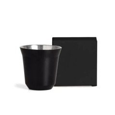 Copo para Café em Aço Inox Preto 60Ml Personalizado