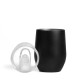 Copo Térmico com Tampa Preto 340 Ml Personalizado