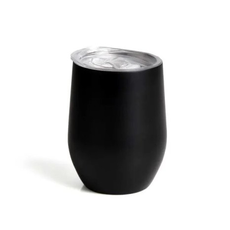 Copo Térmico com Tampa Preto 340 Ml Personalizado