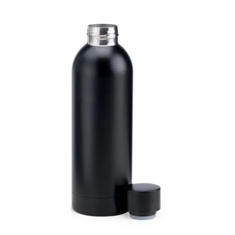 Garrafa em Inox Parede Dupla Preta 500 Ml Personalizado