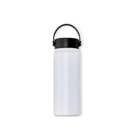 Garrafa Dupla Camada Na Cor Branca 550 Ml Personalizado