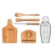 Kit para Caipirinha em Bambu / Madeira Iriza 0,35 L 6 Pçs Personalizado