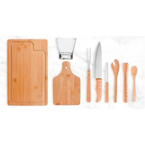 Kit para Churrasco e Caipirinha 9 Pçs Personalizado