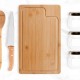 Conjunto para Cozinha e Tempero em Bambu/Inox 6 Pçs Personalizado