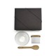 Kit para Cozinha em Bambu / Inox / Vidro com Espátula Multiuso 3 Pçs Personalizado