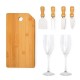 Kit Queijo e Champagne 7 Pçs Personalizado