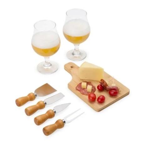 Conjunto para Queijo / Cerveja 7 Pçs Personalizado