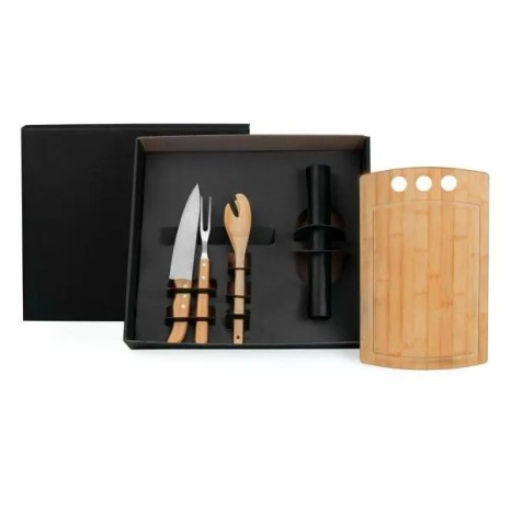 Kit para Churrasco com Esteira Grill 5 Pçs Personalizado