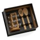 Kit Porta Condimentos e Colheres 3 Peças Personalizado