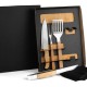 Kit para Churrasco/Hambúrguer com Pegador e Espátula 6 Pçs Personalizado