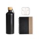 Kit Garrafa, Caderno e Fone 4 Pçs Personalizado