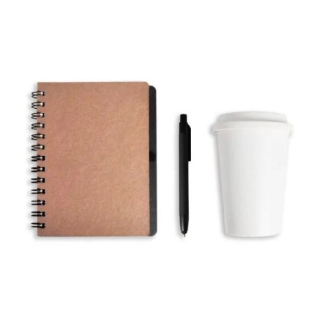 Conjunto Caderno e Copo com Tampa 2 Pçs Personalizado