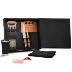 Kit para Churrasco com Copo Térmico 6 Pçs Personalizado