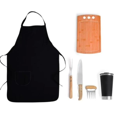 Kit para Churrasco com Copo Térmico 6 Pçs Personalizado