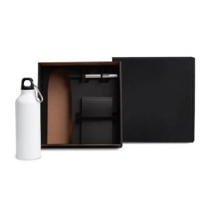 Kit com Squeeze, Caneta e Bloco 3 Pçs Personalizado