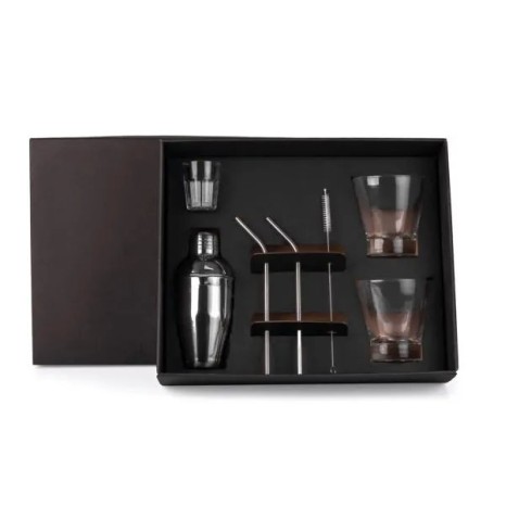 Kit para Drinks com Coqueteleira 7 Pçs Personalizado