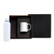 Kit Garrafa e Caneca Branco 2 Pçs Personalizado