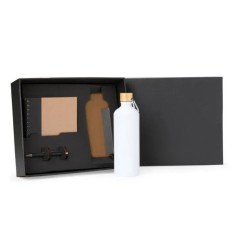 Kit Garrafa, Caderno e Caneta 3 Pçs Personalizado
