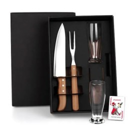 Kit de Copos e Facas 5 Pçs Personalizado